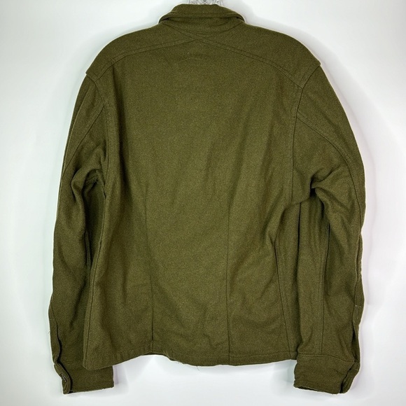 Vintage Military Wool Green Field Button Up Shirt 1954 21x26 Small - Picture 4 of 11